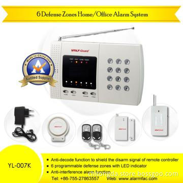 Landline Security Alarm System with 6 Defense Zone